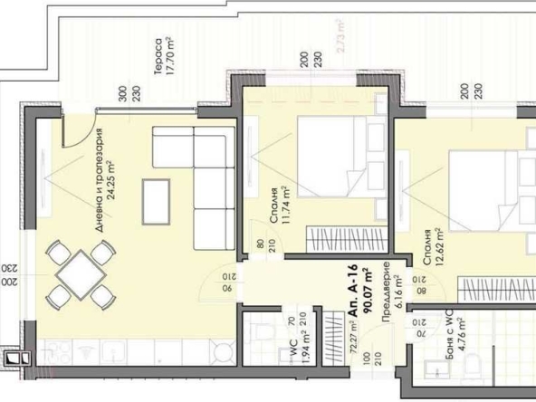 Тристаен апартамент в Пловдив, Христо Смирненски - 112 кв.м за 902 €/кв.м - Снимка #1