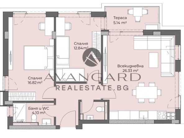 Тристаен апартамент в Пловдив, Христо Смирненски - 109 кв.м за 1301 €/кв.м - Снимка #1
