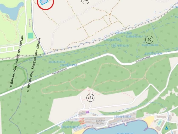 Парцел в с. Топола, Област Добрич - 1752 кв.м за 55 €/кв.м - Снимка #1