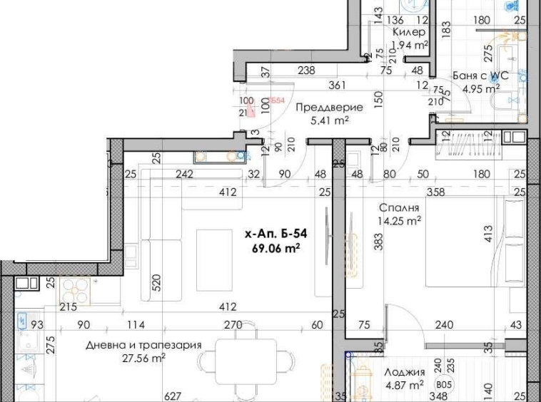Двустаен апартамент в Пловдив, Южен - 85 кв.м за 485 €/кв.м - Снимка #1