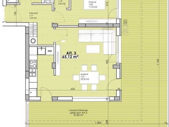 Тристаен апартамент в Пловдив, Беломорски - 131 кв.м за 652 €/кв.м - Снимка #1