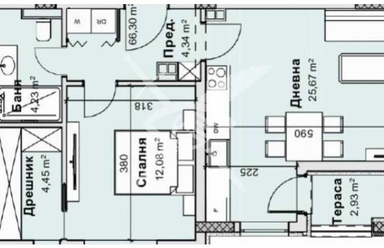 Двустаен апартамент в Пловдив, Остромила - 76 кв.м за 615 €/кв.м - Снимка #1