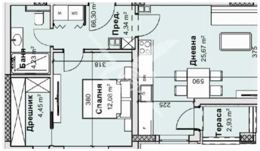 Двустаен апартамент в Пловдив, Остромила - 76 кв.м за 1205 €/кв.м - Снимка #1