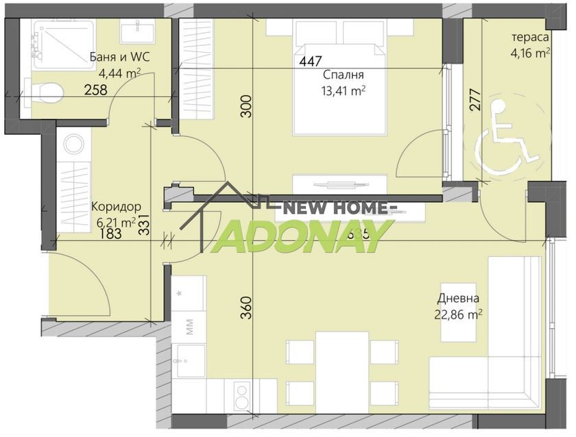 Двустаен апартамент в Пловдив, Кършияка - 72 кв.м за 1201 €/кв.м - Снимка #1