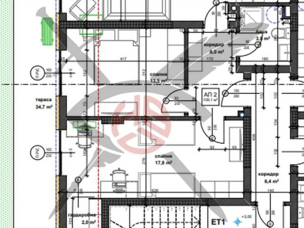 Тристаен апартамент в София, Банишора - 132 кв.м за 1152 €/кв.м - Снимка #1