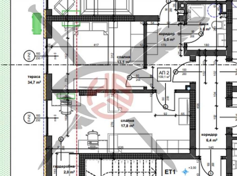 Тристаен апартамент в София, Банишора - 132 кв.м за 1152 €/кв.м - Снимка #1