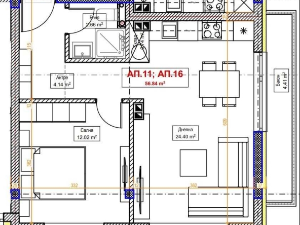 Двустаен апартамент в Велинград - 66 кв.м за 950 €/кв.м - Снимка #1
