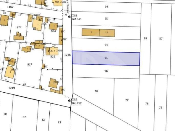 Парцел в с. Крумово, Област Пловдив - 1212 кв.м за 52 €/кв.м - Снимка #1