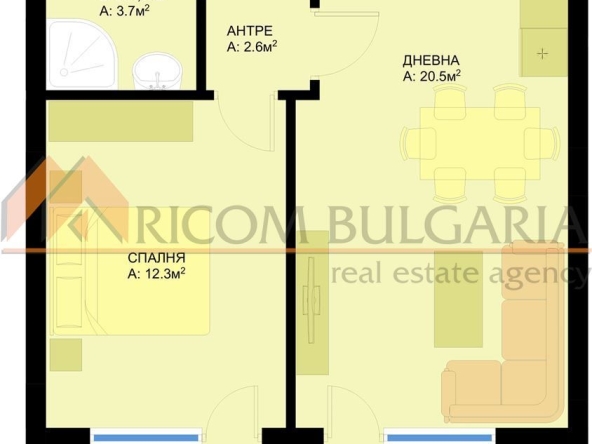 Двустаен апартамент в Варна, Победа - 69 кв.м за 1183 €/кв.м - Снимка #1