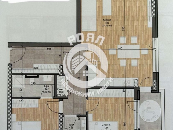 Тристаен апартамент в Пловдив, Христо Смирненски - 127 кв.м за 1353 €/кв.м - Снимка #1