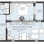 Двустаен апартамент в Пловдив, Христо Смирненски - 69 кв.м за 1239 €/кв.м - Снимка #1