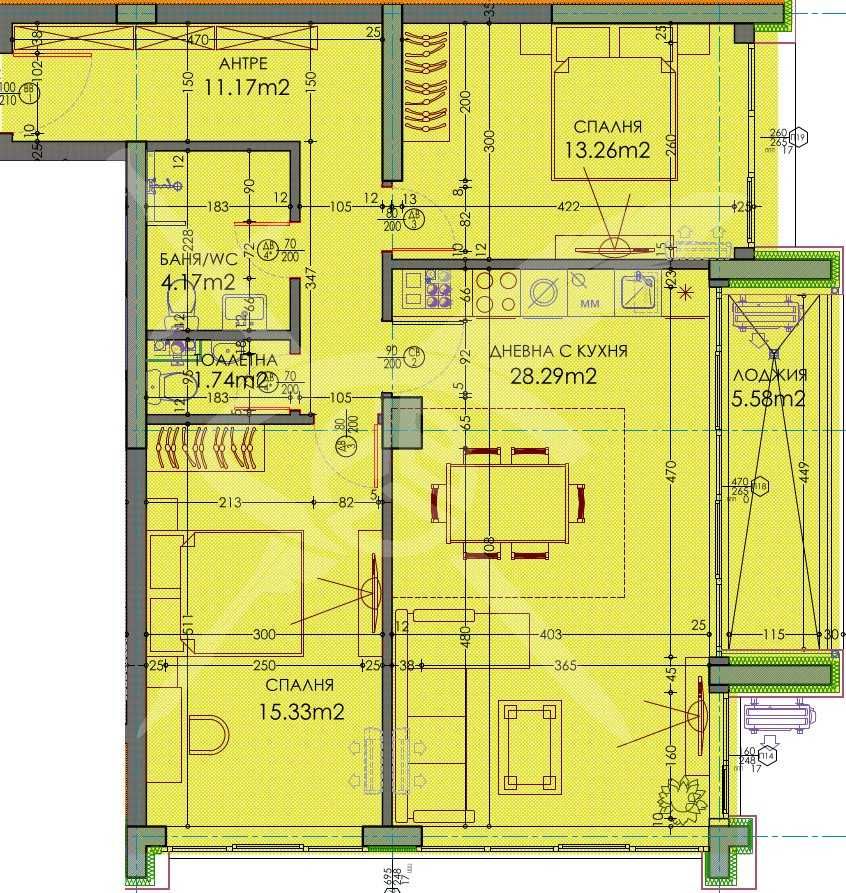 Тристаен апартамент в Пловдив, Тракия - 116 кв.м за 1107 €/кв.м - Снимка #1