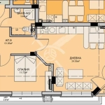 Двустаен апартамент в Бургас, Меден рудник - зона А - 61 кв.м за 483 €/кв.м - Снимка #1