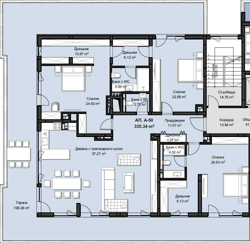 Четиристаен апартамент в Пловдив, Христо Смирненски - 405 кв.м за 1420 €/кв.м - Снимка #1