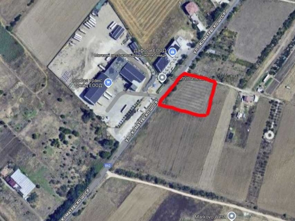 Парцел в Пловдив, Коматевски възел - 3600 кв.м за 1 €/кв.м - Снимка #1