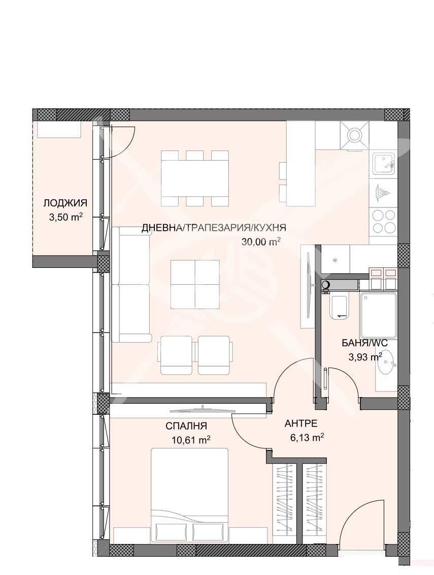 Тристаен апартамент в Пловдив, Христо Смирненски - 76 кв.м за 774 €/кв.м - Снимка #1