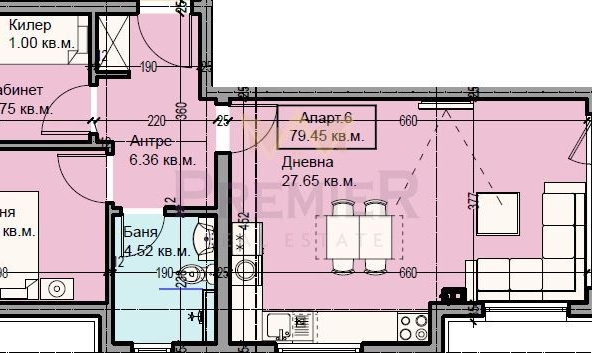 Тристаен апартамент в Варна, Галата - 89 кв.м за 1686 €/кв.м - Снимка #1
