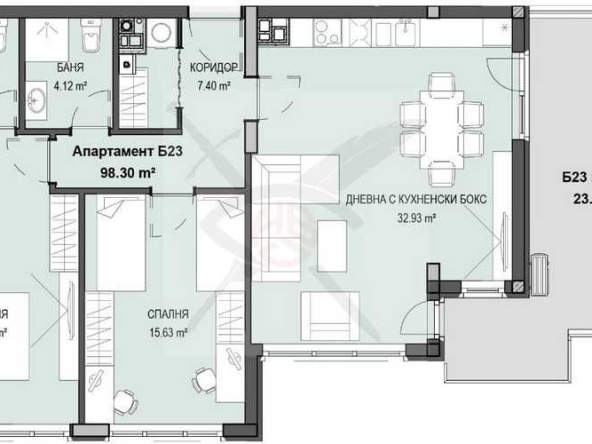 Тристаен апартамент в София, Кръстова вада - 113 кв.м за 1795 €/кв.м - Снимка #1