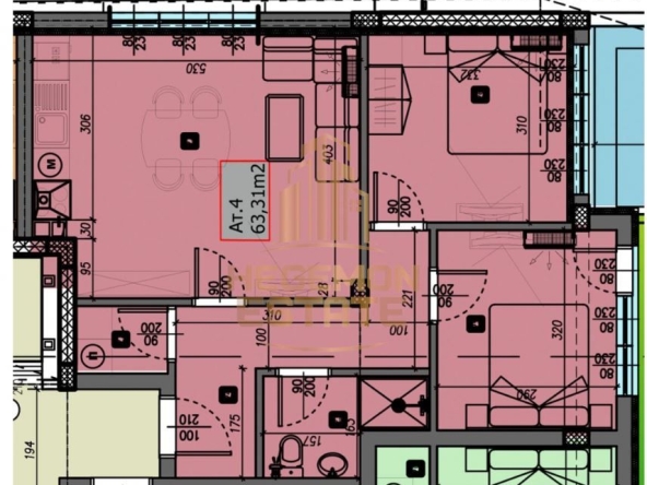 Тристаен апартамент в Варна, Виница - 71 кв.м за 1154 €/кв.м - Снимка #1