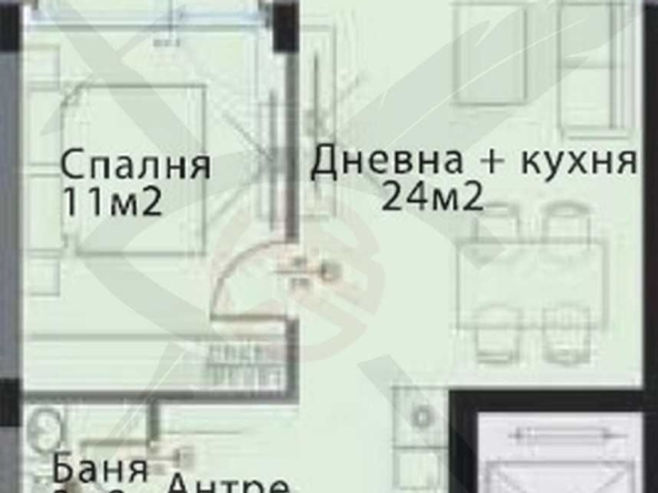 Двустаен апартамент в София, Модерно предградие - 62 кв.м за 1300 €/кв.м - Снимка #1