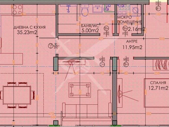 Двустаен апартамент в Пловдив, Тракия - 113 кв.м за 1709 €/кв.м - Снимка #1