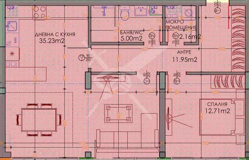 Двустаен апартамент в Пловдив, Тракия - 113 кв.м за 1709 €/кв.м - Снимка #1