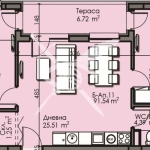 Тристаен апартамент в Бургас, Изгрев - 91 кв.м за 1157 €/кв.м - Снимка #1