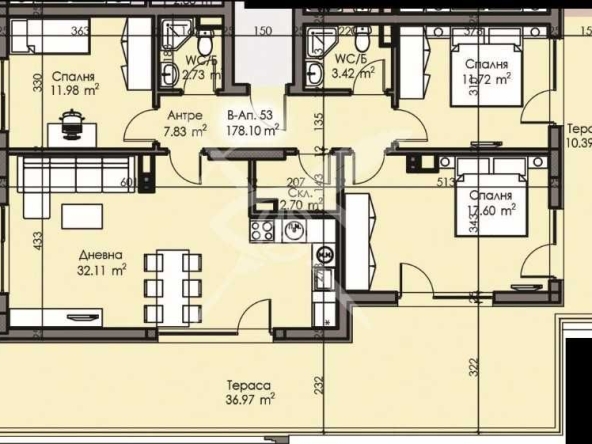 Многостаен апартамент в Бургас, Изгрев - 178 кв.м за 1201 €/кв.м - Снимка #1