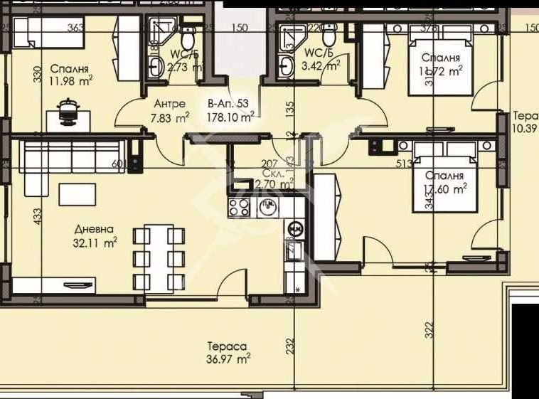 Многостаен апартамент в Бургас, Изгрев - 178 кв.м за 1201 €/кв.м - Снимка #1