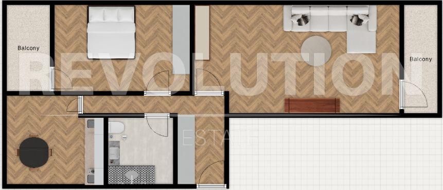 Двустаен апартамент в София, Фондови жилища - 68 кв.м за 2205 €/кв.м - Снимка #1