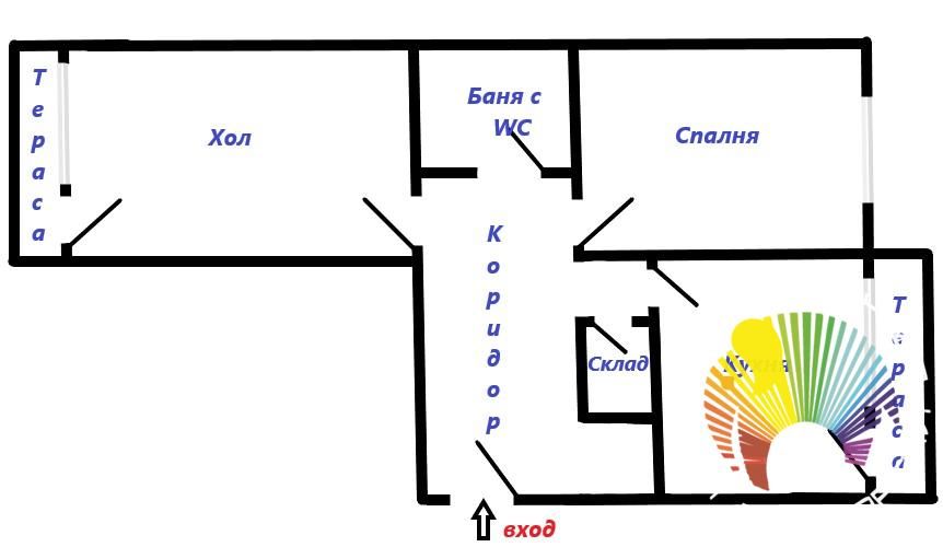 Двустаен апартамент в Бургас, Славейков - 61 кв.м за 1738 €/кв.м - Снимка #1