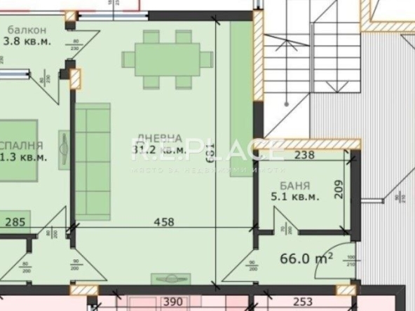 Двустаен апартамент в Варна, м-т Пчелина - 74 кв.м за 1278 €/кв.м - Снимка #1