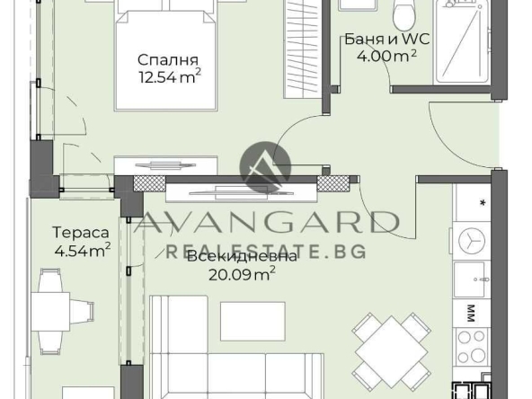 Двустаен апартамент в Пловдив, Христо Смирненски - 65 кв.м за 1353 €/кв.м - Снимка #1