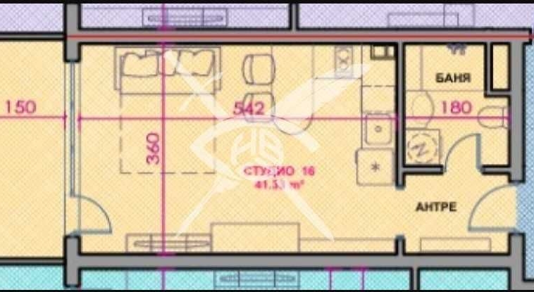 Едностаен апартамент в Поморие - 43 кв.м за 834 €/кв.м - Снимка #1