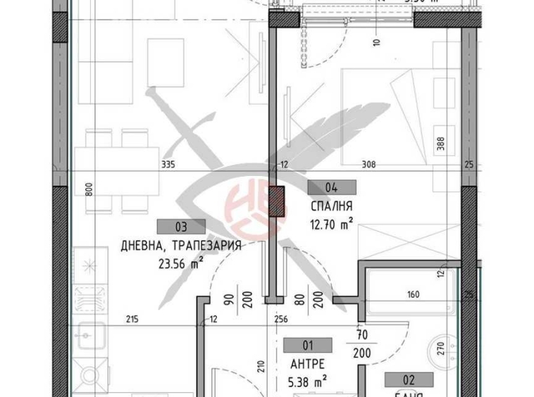Двустаен апартамент в София, Малинова долина - 70 кв.м за 2929 €/кв.м - Снимка #1