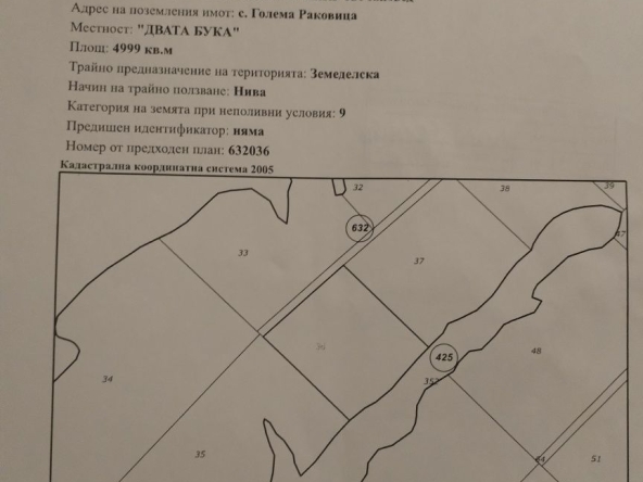 Земеделски имот в Елин Пелин -  кв.м за 4 €/дка - Снимка #1