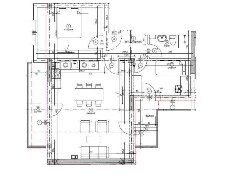 Тристаен апартамент в Варна, Окръжна болница - 102 кв.м за 2059 €/кв.м - Снимка #1