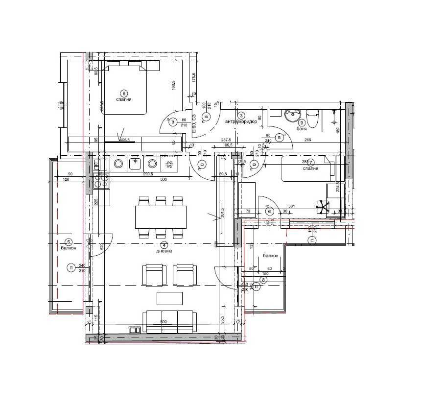 Тристаен апартамент в Варна, Окръжна болница - 102 кв.м за 2059 €/кв.м - Снимка #1