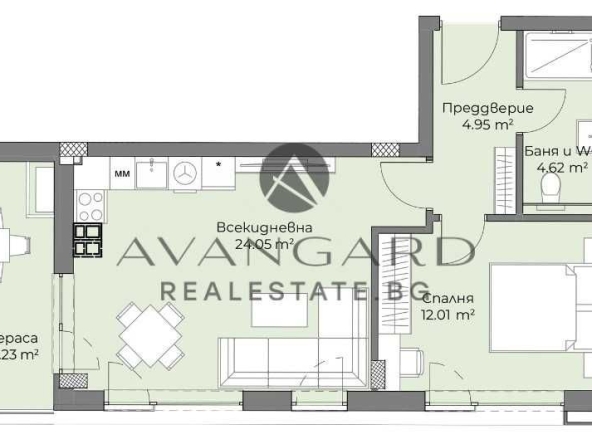 Двустаен апартамент в Пловдив, Христо Смирненски - 74 кв.м за 1247 €/кв.м - Снимка #1