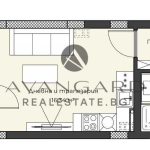 Едностаен апартамент в Пловдив, Христо Смирненски - 36 кв.м за 1385 €/кв.м - Снимка #1