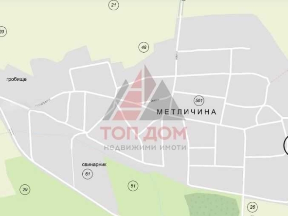 Парцел в с. Метличина, Област Варна - 2569 кв.м за 4 €/кв.м - Снимка #1