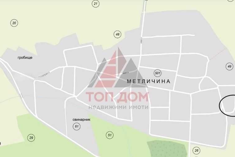 Парцел в с. Метличина, Област Варна - 2569 кв.м за 4 €/кв.м - Снимка #1