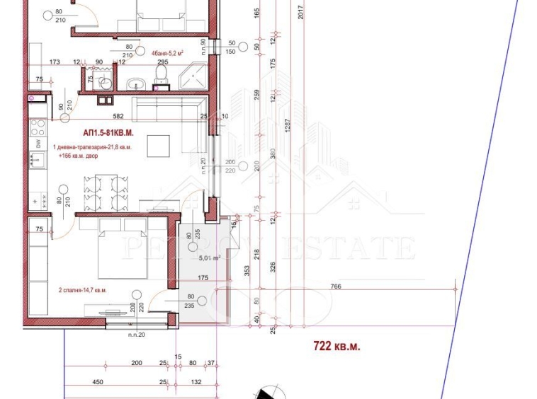 Тристаен апартамент в Велинград - 81 кв.м за 663 €/кв.м - Снимка #1