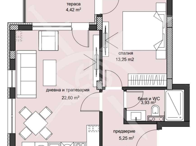 Двустаен апартамент в Пловдив, Христо Смирненски - 77 кв.м за 1247 €/кв.м - Снимка #1
