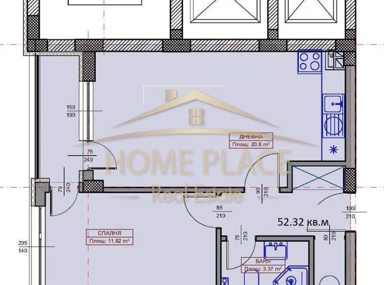 Двустаен апартамент в Варна, Възраждане 1 - 62 кв.м за 1936 €/кв.м - Снимка #1