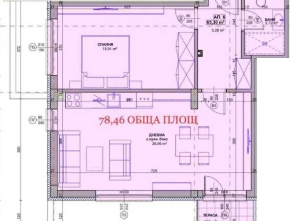 Двустаен апартамент в с. Владая, Област София-град - 78 кв.м за 898 €/кв.м - Снимка #1