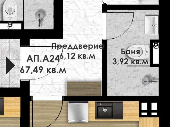 Двустаен апартамент в Пловдив, Остромила - 79 кв.м за 720 €/кв.м - Снимка #1