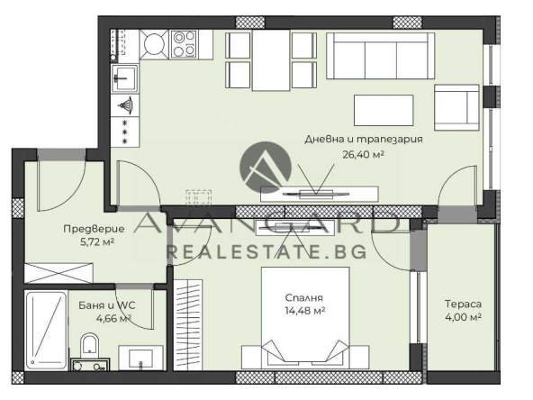 Двустаен апартамент в Пловдив, Христо Смирненски - 78 кв.м за 1306 €/кв.м - Снимка #1