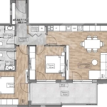 Тристаен апартамент в Пловдив, Кършияка - 113 кв.м за 555 €/кв.м - Снимка #1