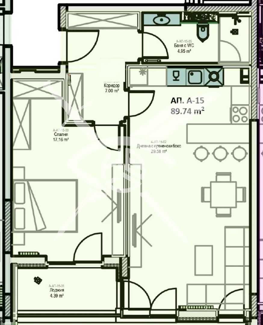 Двустаен апартамент в София, Младост 2 - 93 кв.м за 1172 €/кв.м - Снимка #1